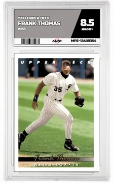 1993 UPPER DECK #555 FRANK THOMAS MPE 8.5 NM/MT+ — graded card up for auction