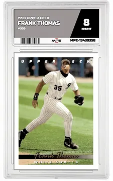 1993 UPPER DECK #555 FRANK THOMAS MPE 8 NM/MT — graded card up for auction