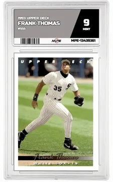 1993 UPPER DECK #555 FRANK THOMAS MPE 9 MINT — graded card up for auction
