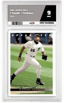 1993 UPPER DECK #555 FRANK THOMAS MPE 9 MINT — graded card up for auction