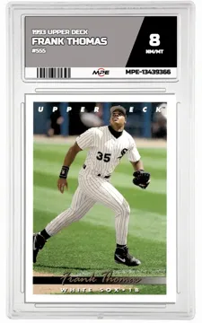 1993 UPPER DECK #555 FRANK THOMAS MPE 8 NM/MT — graded card up for auction