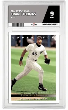 1993 UPPER DECK #555 FRANK THOMAS MPE 9 MINT — graded card up for auction