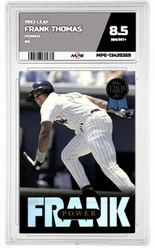 1993 LEAF POWER #6 FRANK THOMAS MPE 8.5 NM/MT+ — graded card up for auction