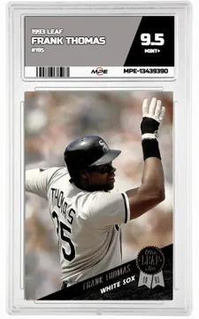 1993 LEAF #195 FRANK THOMAS MPE 9.5 MINT+ — graded card up for auction