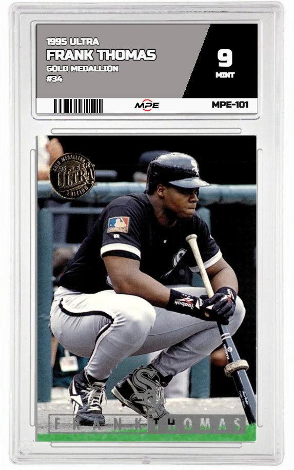 1995 ULTRA Gold Medallion #34 FRANK THOMAS MPE 9 MINT — graded card auctioned from the MPE vault
