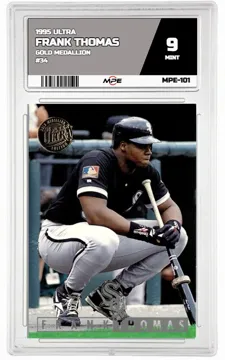 1995 ULTRA Gold Medallion #34 FRANK THOMAS MPE 9 MINT — graded card up for auction
