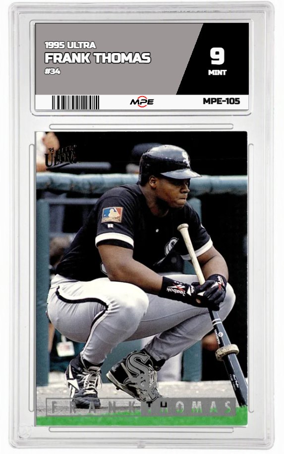 1995 ULTRA #34 FRANK THOMAS MPE 9 MINT — graded card auctioned from the MPE vault