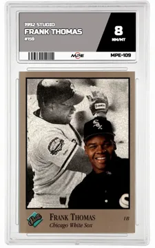 1992 STUDIO #159 FRANK THOMAS MPE 8 NM/MT — graded card up for auction
