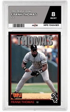1993 TRIPLE PLAY #26 FRANK THOMAS MPE 8 NM/MT — graded card up for auction