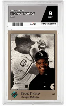 1992 STUDIO #159 FRANK THOMAS MPE 9 MINT — graded card up for auction