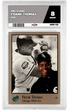 1992 STUDIO #159 FRANK THOMAS MPE 8 NM/MT — graded card up for auction