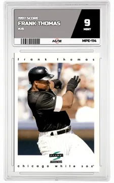 1997 SCORE #26 FRANK THOMAS MPE 9 MINT — graded card up for auction