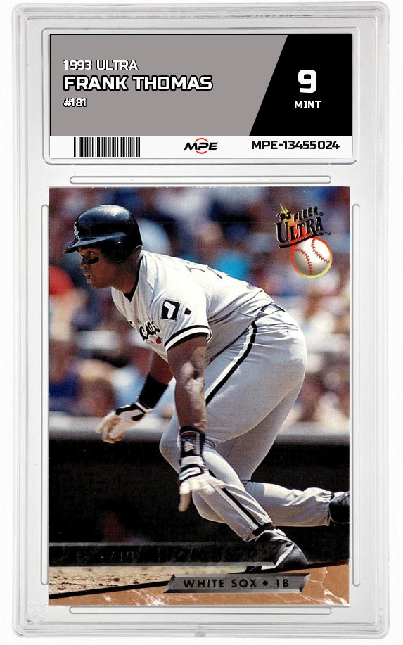 1993 ULTRA #181 FRANK THOMAS MPE 9 MINT — graded card auctioned from the MPE vault