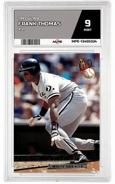 1993 ULTRA #181 FRANK THOMAS MPE 9 MINT — graded card up for auction