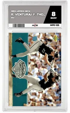 1993 UPPER DECK #51 R. VENTURA/ F. THOMAS MPE 8 NM/MT — graded card up for auction