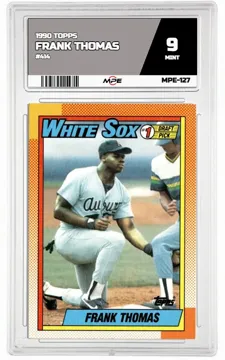 1990 TOPPS #414 FRANK THOMAS MPE 9 MINT — graded card up for auction