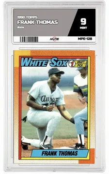 1990 TOPPS #414 FRANK THOMAS MPE 9 MINT — graded card up for auction