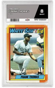 1990 TOPPS #414 FRANK THOMAS MPE 8 NM/MT — graded card up for auction