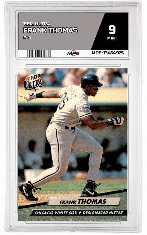 1992 ULTRA #44 FRANK THOMAS MPE 9 MINT — graded card auctioned from the MPE vault