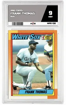 1990 TOPPS #414 FRANK THOMAS MPE 9 MINT — graded card up for auction