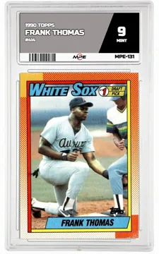 1990 TOPPS #414 FRANK THOMAS MPE 9 MINT — graded card up for auction