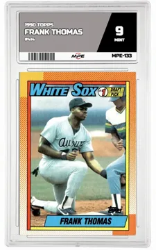 1990 TOPPS #414 FRANK THOMAS MPE 9 MINT — graded card up for auction