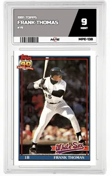 1991 TOPPS #79 FRANK THOMAS MPE 9 MINT — graded card up for auction