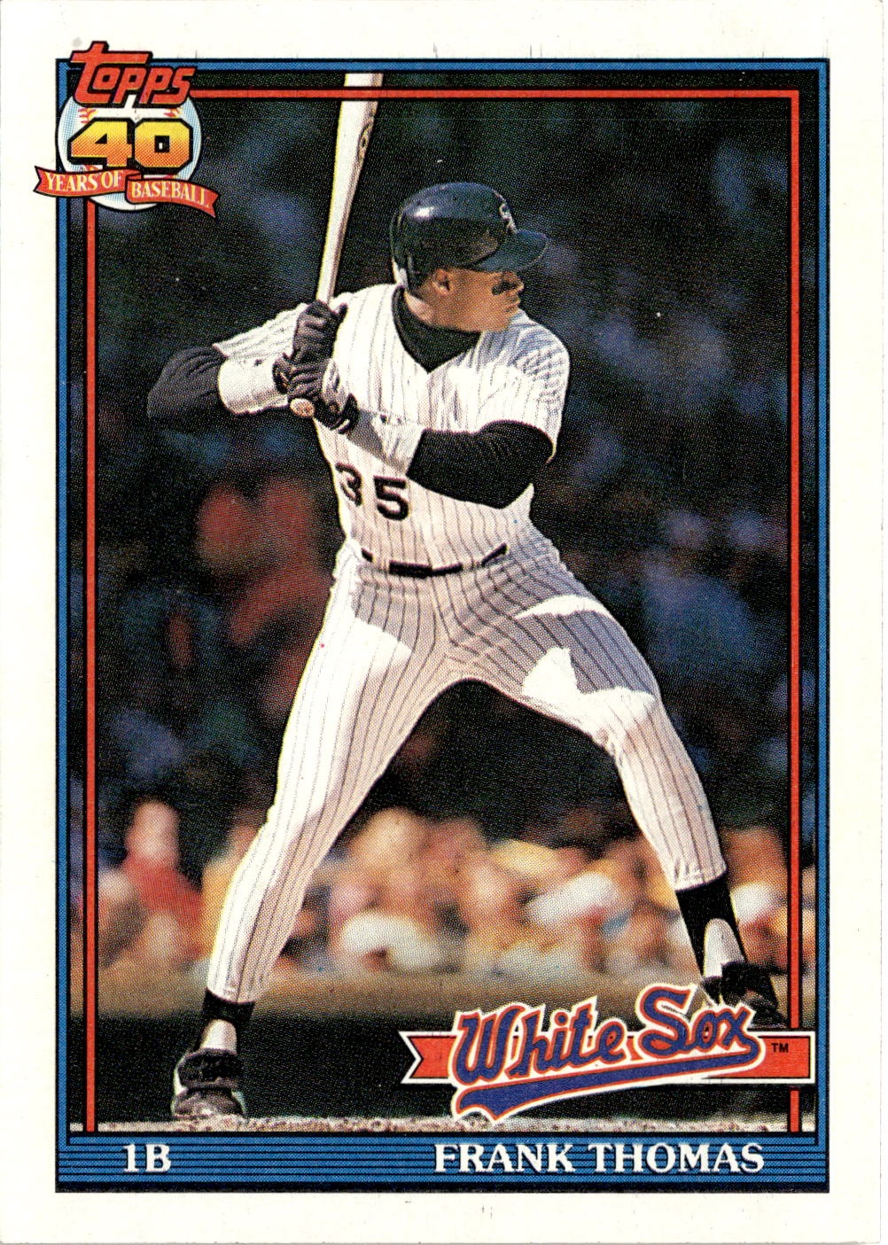 1991 Topps Frank Thomas graded slab
