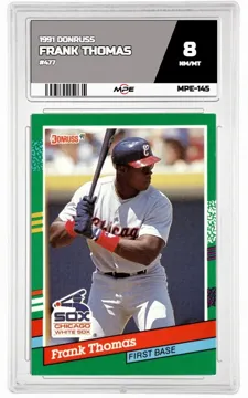 1991 DONRUSS #477 FRANK THOMAS MPE 8 NM/MT — graded card up for auction