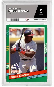 1991 DONRUSS #477 FRANK THOMAS MPE 9 MINT — graded card up for auction