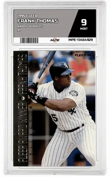 1995 FLEER AWARD WINNERS #1 FRANK THOMAS MPE 9 MINT — graded card up for auction