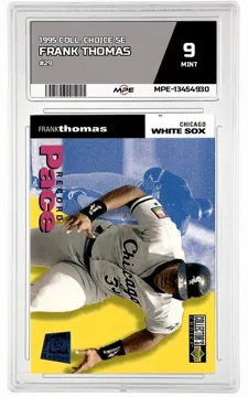 1995 COLL. CHOICE SE #29 FRANK THOMAS MPE 9 MINT — graded card up for auction