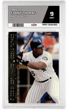 1995 FLEER AWARD WINNERS #1 FRANK THOMAS MPE 9 MINT — graded card up for auction