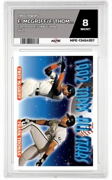 1993 TOPPS COL. ROCKIES INAUGURAL #401 F. MCGRIFF/F. THOMAS MPE 8 NM/MT — graded card up for auction