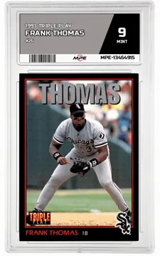 1993 TRIPLE PLAY #26 FRANK THOMAS MPE 9 MINT — graded card up for auction