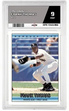 1992 DONRUSS #592 FRANK THOMAS MPE 9 MINT — graded card up for auction