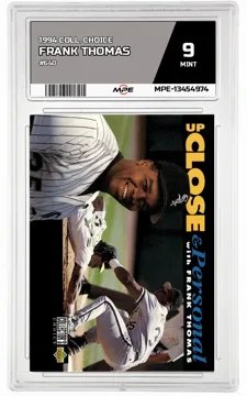 1994 COLL. CHOICE #640 FRANK THOMAS MPE 9 MINT — graded card up for auction