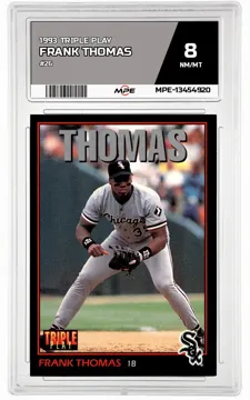 1993 TRIPLE PLAY #26 FRANK THOMAS MPE 8 NM/MT — graded card up for auction