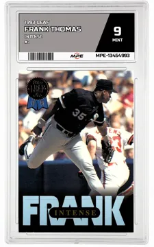 1993 LEAF INTENSE #3 FRANK THOMAS MPE 9 MINT — graded card up for auction