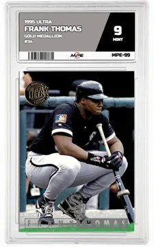 1995 ULTRA Gold Medallion #34 FRANK THOMAS MPE 9 MINT — graded card up for auction