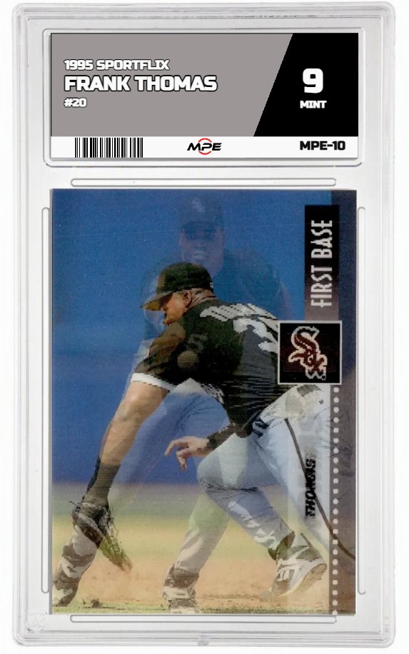 1995 SPORTFLIX #20 FRANK THOMAS MPE 9 MINT — graded card auctioned from the MPE vault