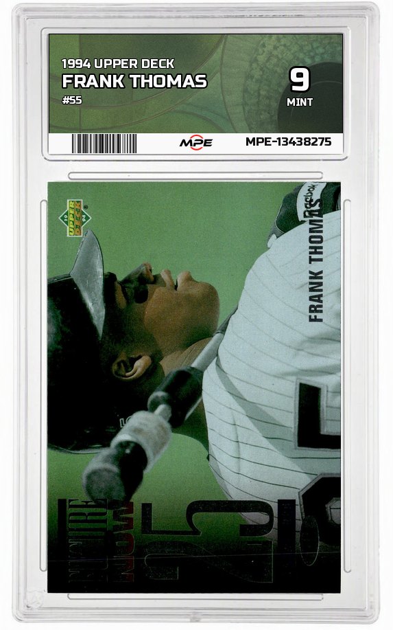 1994 UPPER DECK #55 FRANK THOMAS MPE 9 MINT — graded card up for auction
