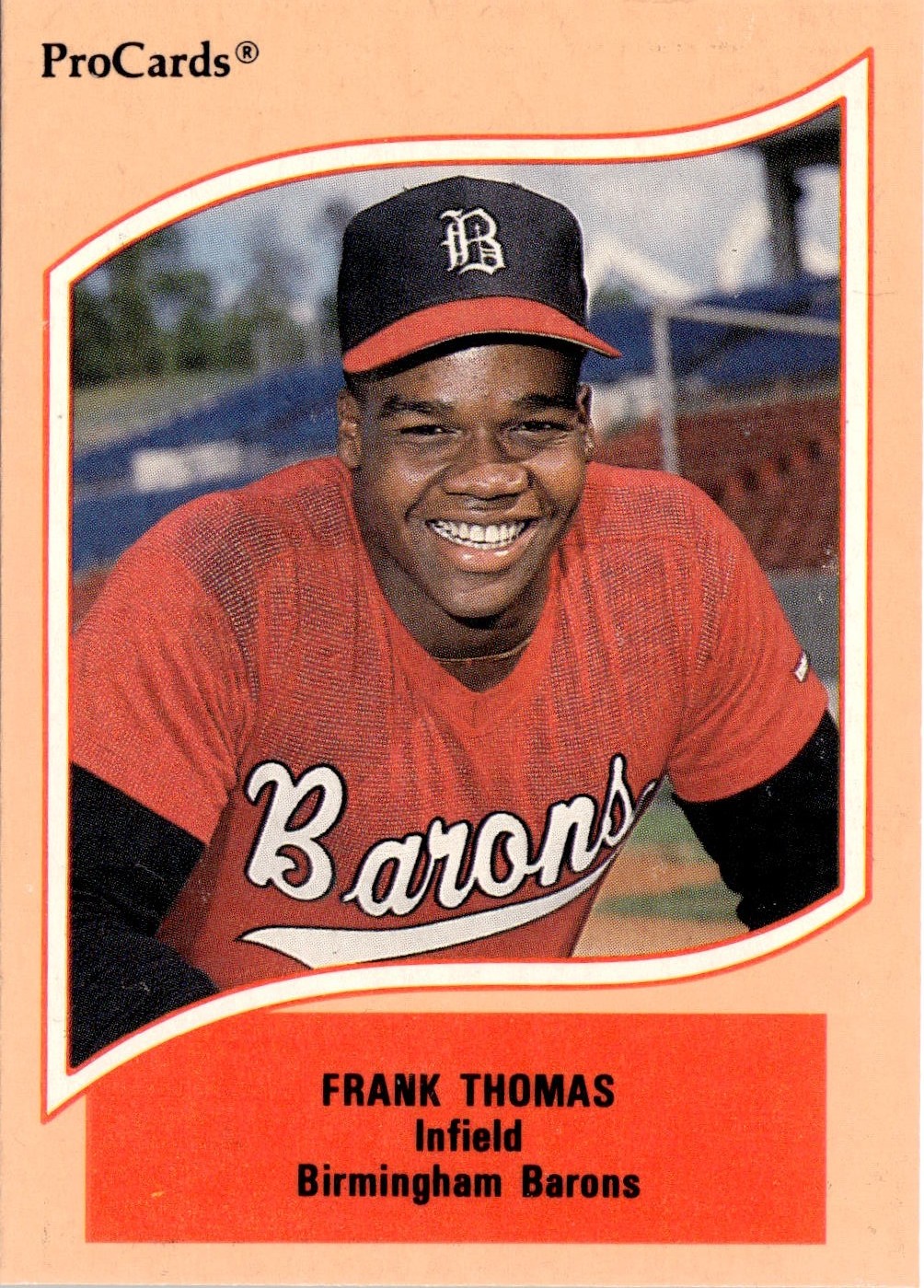1990 Procards A & Aa Frank Thomas graded slab