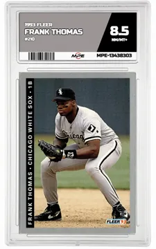 1993 FLEER #210 FRANK THOMAS MPE 8.5 NM/MT+ — graded card up for auction