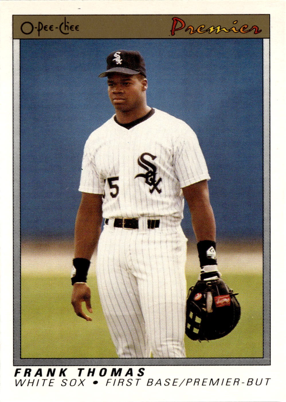 1991 O Pee Chee Premier Frank Thomas graded slab