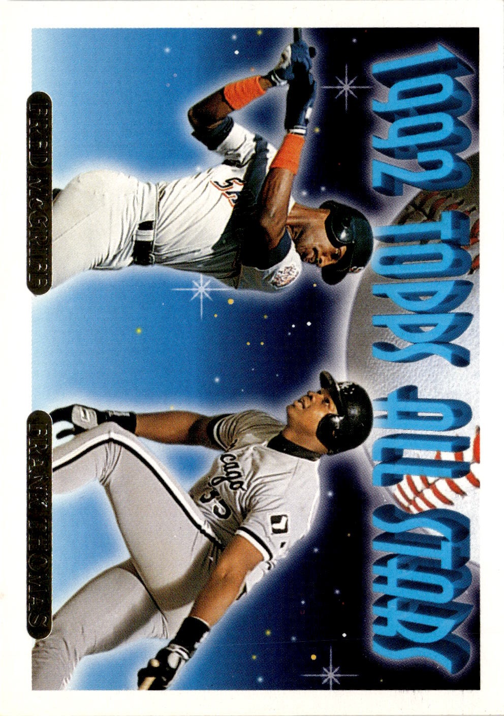 1993 Topps F. McGriff / F. Thomas graded slab