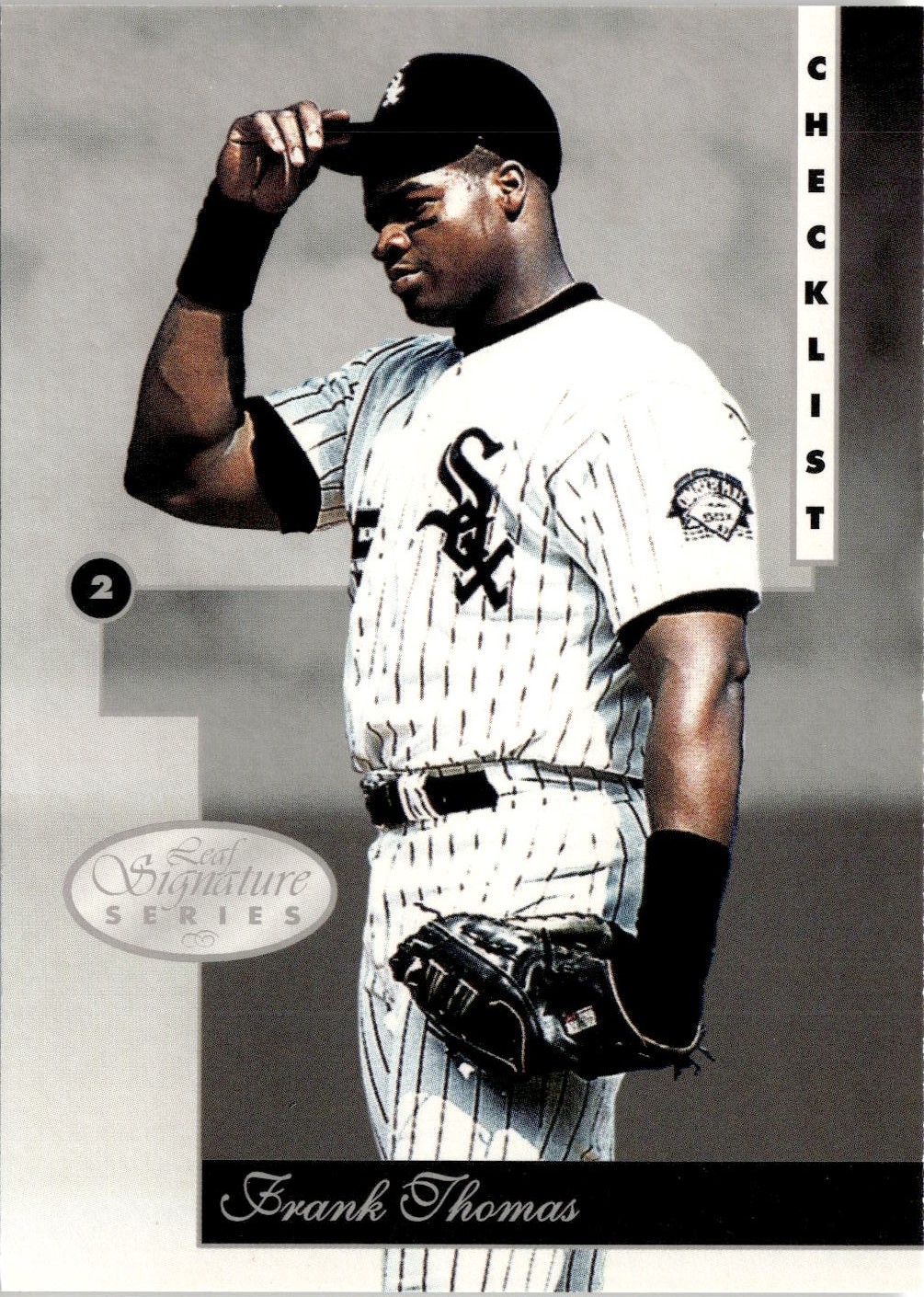 1996 Leaf Signature Frank Thomas graded slab