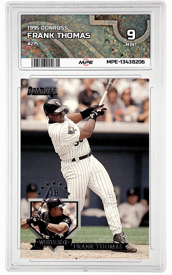 1995 DONRUSS #275 FRANK THOMAS MPE 9 MINT — graded card up for auction