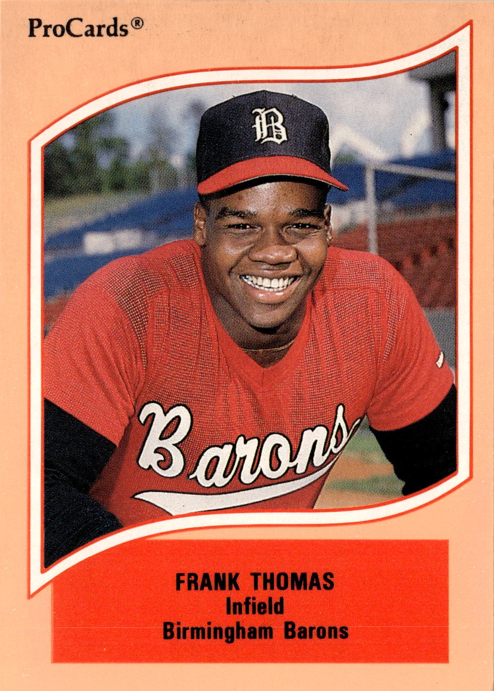 1990 Procards A & Aa Frank Thomas graded slab