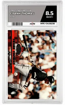 1993 STADIUM CLUB #200 FRANK THOMAS MPE 8.5 NM/MT+ — graded card up for auction